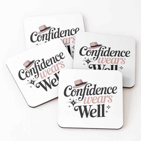 Item preview, Confidence Wears Well Fashion Typography Quote designed and sold by Aarvya Fashion Club ( A.F.C ).