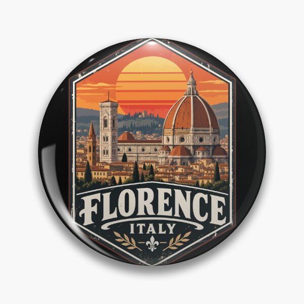 Item preview, Florence Italy Travel Retro Vintage designed and sold by TomFrontierArt.