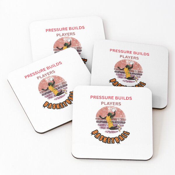 Item preview, Pressure Builds Players Basketball Motivational Design | Vintage Athlete Sports Quote designed and sold by CKADigital.