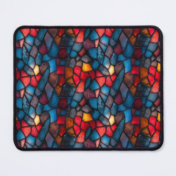 Item preview, Vibrant Abstract Cracked Glass Mosaic Pattern designed and sold by NTGUILTY.
