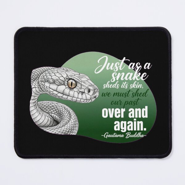 Item preview, Just As A Snake Sheds Its Skin We Must Shed Our Past Over And Over Again - Buddha designed and sold by Vibe-Vary.