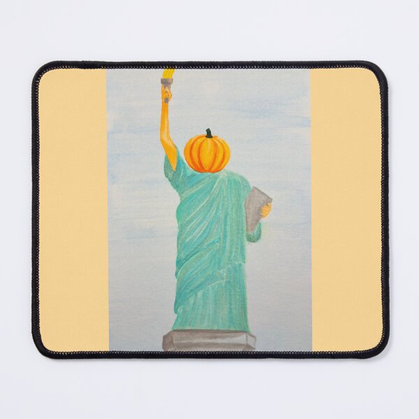 Item preview, Pumpkin Nation Statue of Liberty designed and sold by LostFlamingoArt.