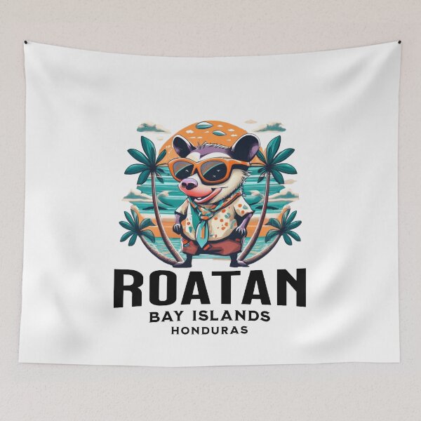 Item preview, Roatan Opossum in Sunglasses at Sunset designed and sold by BeachWhisper.