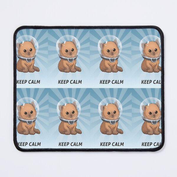 Item preview, Adorable Astronaut Cat 'Keep Calm' Minimalist Funny Kitty In Space Digital Illustration designed and sold by Matt_Smith.