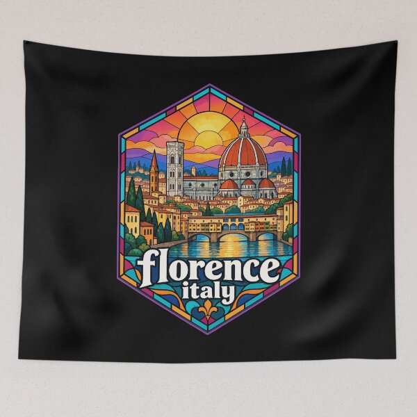 Item preview, Florence Italy Travel Stained Glass designed and sold by TomFrontierArt.