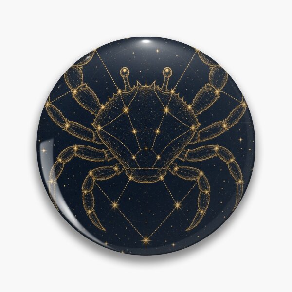 Item preview, Cancer Crab Celestial Chart on Blue Black Sky designed and sold by tanishqsaluja.