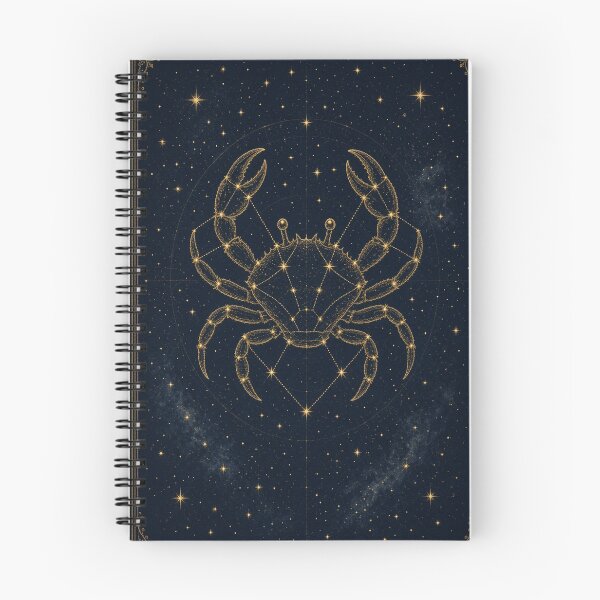Item preview, Cancer Crab Celestial Chart on Blue Black Sky designed and sold by tanishqsaluja.