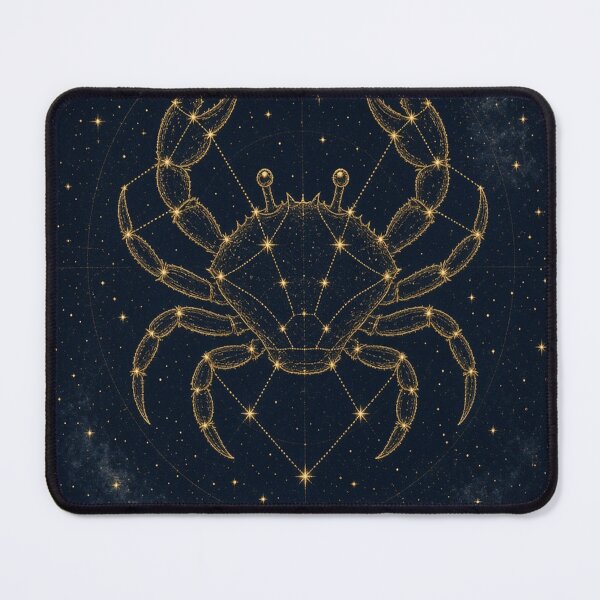Item preview, Cancer Crab Celestial Chart on Blue Black Sky designed and sold by tanishqsaluja.