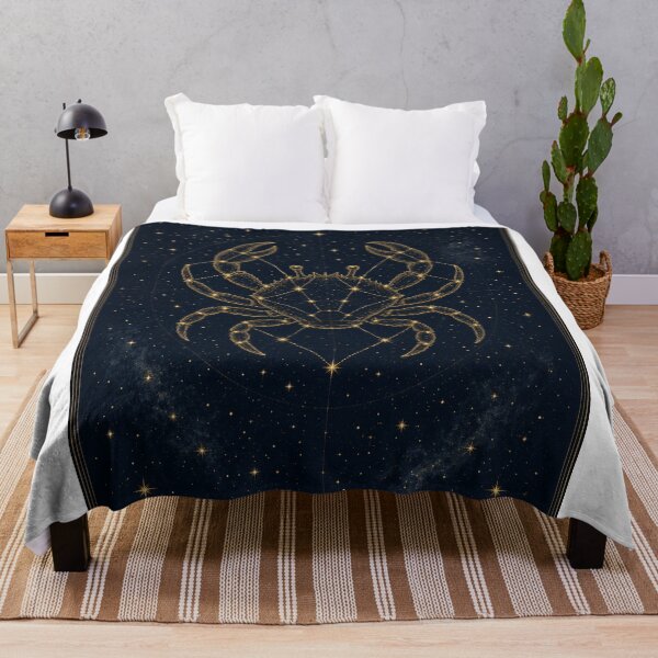 Item preview, Cancer Crab Celestial Chart on Blue Black Sky designed and sold by tanishqsaluja.