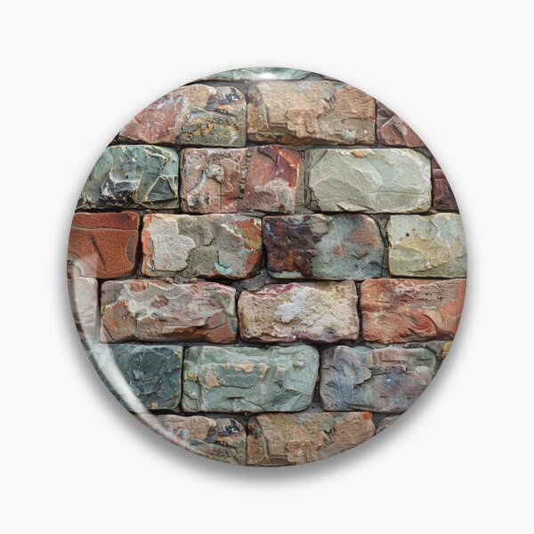 Item preview, Colorful Weathered Stone Brick Wall Texture Pattern designed and sold by NTGUILTY.