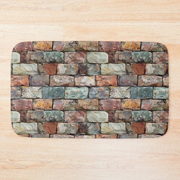Item preview, Colorful Weathered Stone Brick Wall Texture Pattern designed and sold by NTGUILTY.