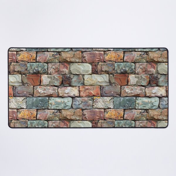 Item preview, Colorful Weathered Stone Brick Wall Texture Pattern designed and sold by NTGUILTY.