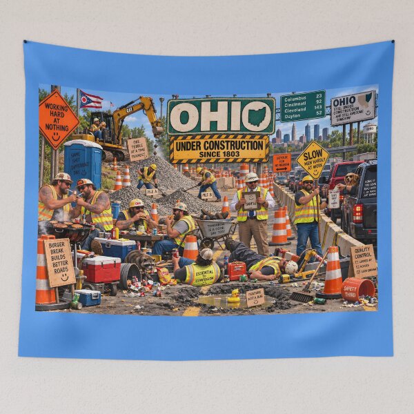 Item preview, Ohio Under Construction Since 1803 designed and sold by RockyMemes.