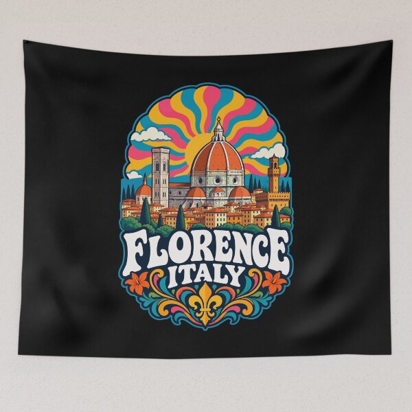 Item preview, Florence Italy Travel Trippy Art designed and sold by TomFrontierArt.