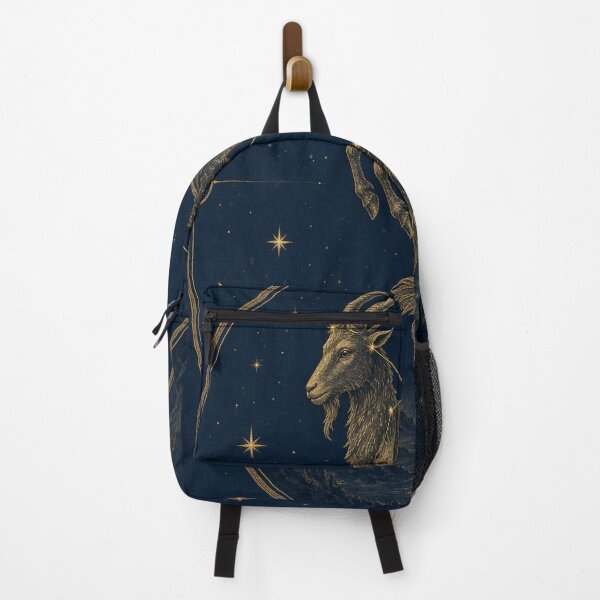 Item preview, Capricorn Sea Goat Gold Star Chart Navy Sky designed and sold by tanishqsaluja.