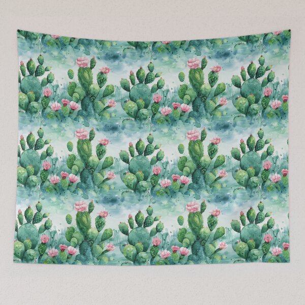 Item preview, Blooming Prickly Pear Cactus Pattern designed and sold by NTGUILTY.