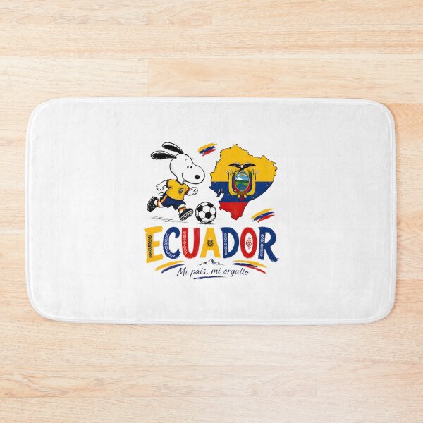 Item preview, Snoopy Playing Soccer for Ecuador World Cup Fan Design designed and sold by MasonTheGamer.