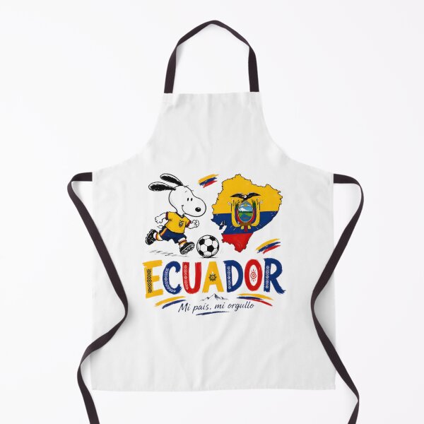 Item preview, Snoopy Playing Soccer for Ecuador World Cup Fan Design designed and sold by MasonTheGamer.