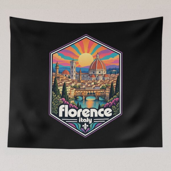 Item preview, Florence Italy Travel Trippy designed and sold by TomFrontierArt.