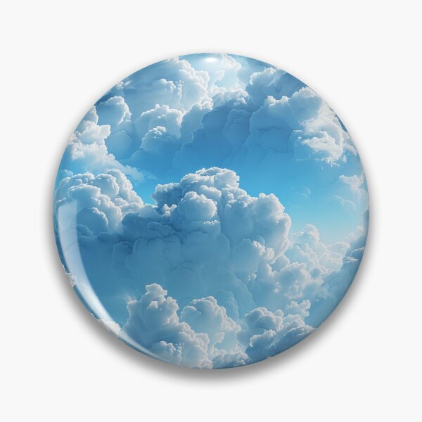 Item preview, Dreamy Fluffy Clouds in Blue Sky Pattern designed and sold by NTGUILTY.