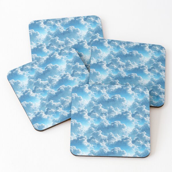 Item preview, Dreamy Fluffy Clouds in Blue Sky Pattern designed and sold by NTGUILTY.
