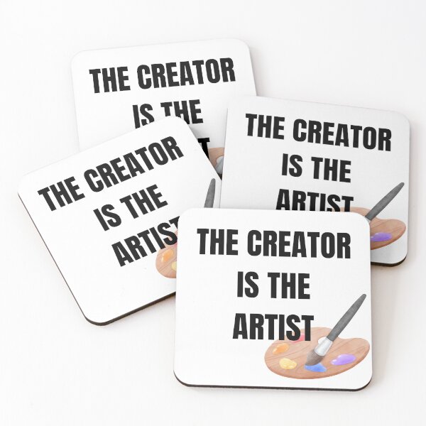 Item preview, The Creator Is The Artist Typography Quote designed and sold by LensDyn™.