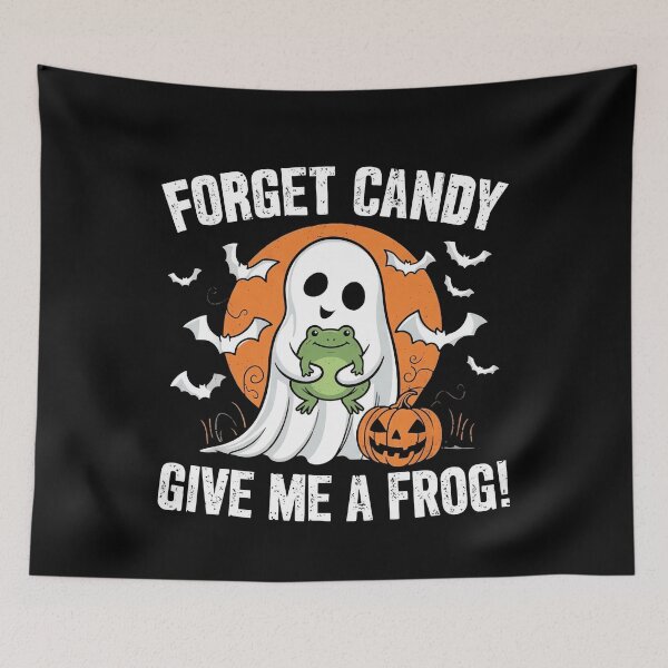 Item preview, Forget Candy Give Me A Frog Cute Spooky Ghost designed and sold by MizoX7.