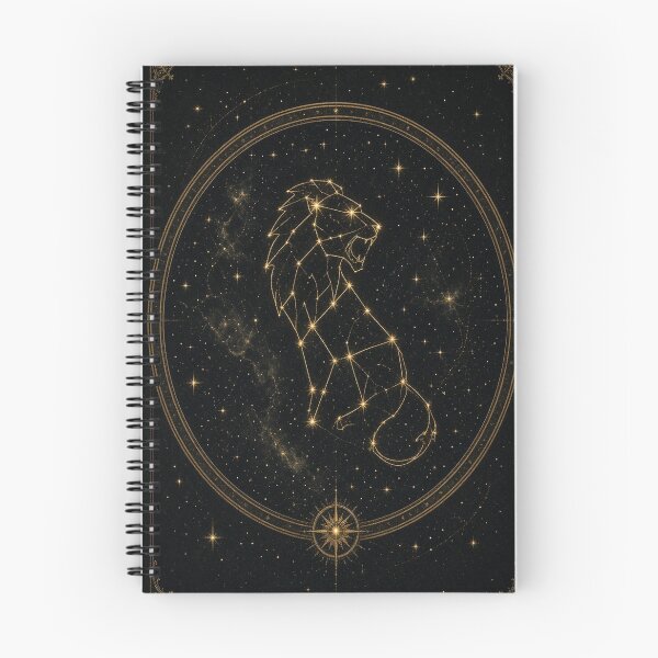 Item preview, Leo Lion Regal Gold Constellation on Black Sky designed and sold by tanishqsaluja.