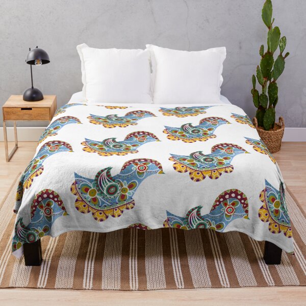 Item preview, Colorful Folk Rooster – Vibrant Bird Art with Floral Patterns designed and sold by Fani*.