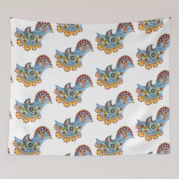 Item preview, Colorful Folk Rooster – Vibrant Bird Art with Floral Patterns designed and sold by Fani*.