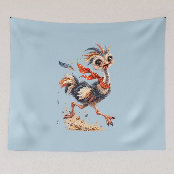 Item preview, Funny Little Ostrich designed and sold by PrintGo26.