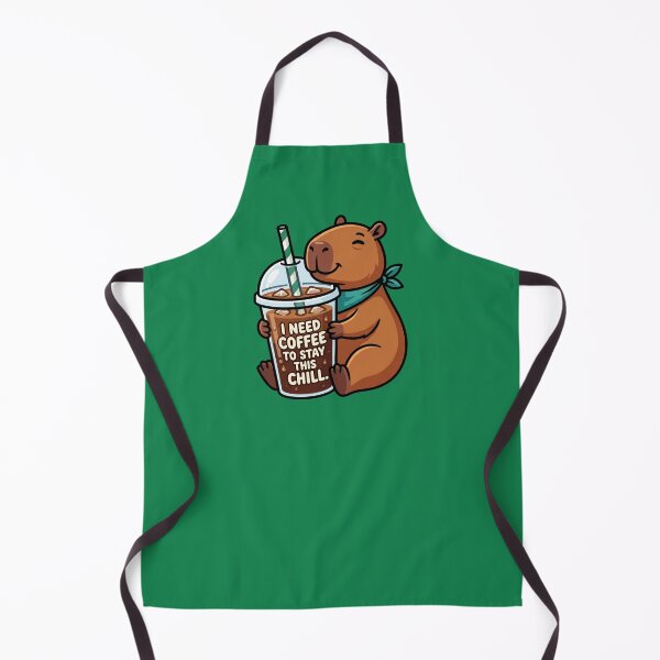 Item preview, Funny Capybara I Need Coffee To Stay This Chill designed and sold by MarCinu Art.