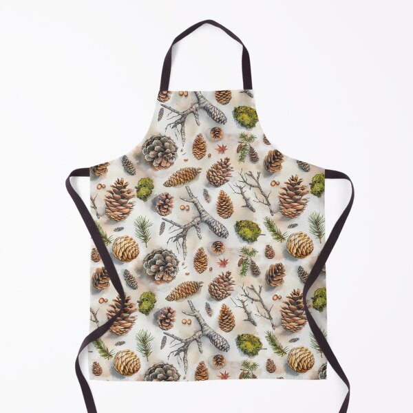 Item preview, Rustic Watercolor Pine Cone and Forest Motif Pattern designed and sold by NTGUILTY.