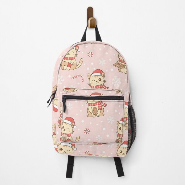 Item preview, Cute Christmas Monkey Pattern with Santa Hats and Candy Canes designed and sold by ArtDesignTp.