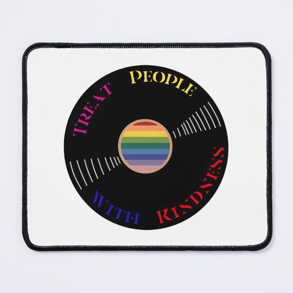 Item preview, Vinyl Style Rainbow Pride Design Featuring Treat People With Kindness Message designed and sold by sdiqa66.
