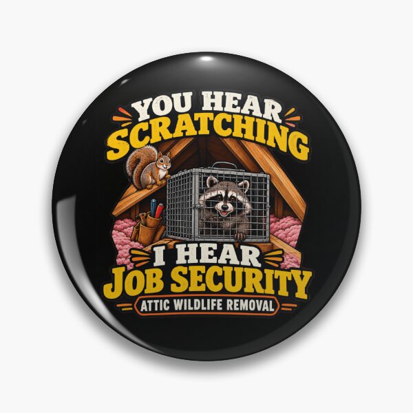 Item preview, Funny Attic Wildlife Removal Technician Raccoon Humor designed and sold by MagicSD Designs.