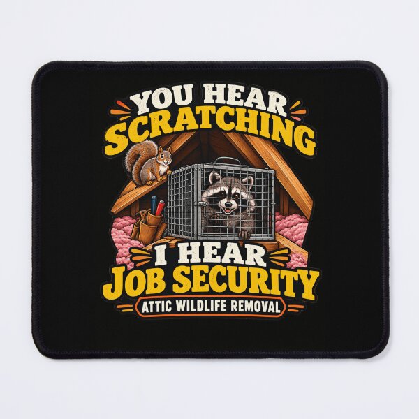 Item preview, Funny Attic Wildlife Removal Technician Raccoon Humor designed and sold by MagicSD Designs.
