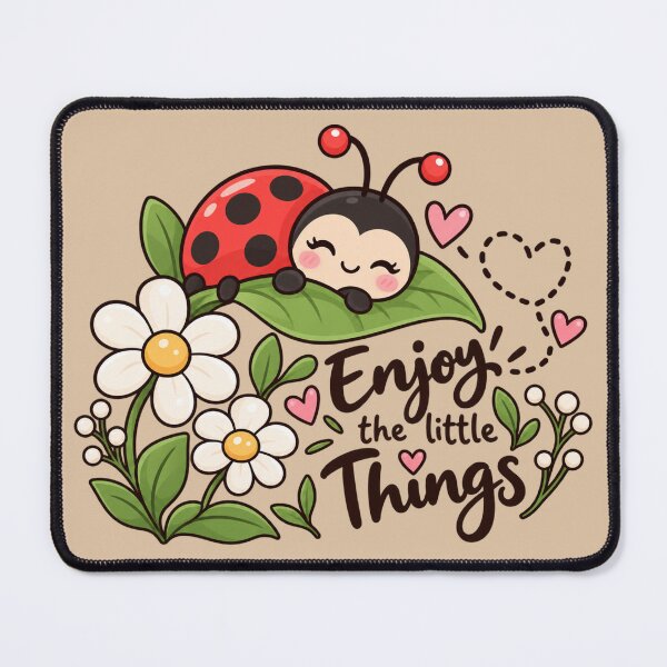 Item preview, Cute Kawaii Ladybug Garden Sticker – Enjoy the Little Things designed and sold by StickyDelights.