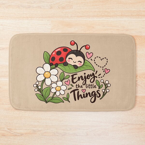 Item preview, Cute Kawaii Ladybug Garden Sticker – Enjoy the Little Things designed and sold by StickyDelights.