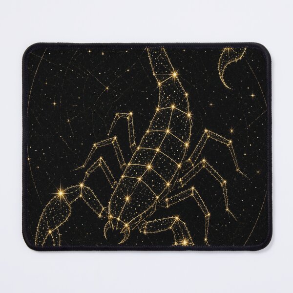 Item preview, Scorpio Scorpion Dark Gold Constellation Black designed and sold by tanishqsaluja.