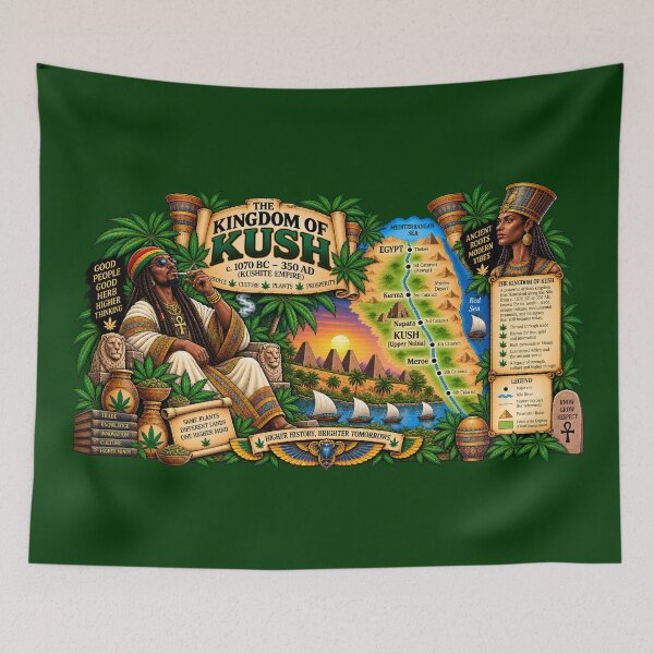 Item preview, Kingdom of Kush Ancient Nubian Map designed and sold by RockyAtlas.