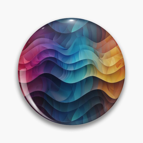 Item preview, Vibrant 3D Fluid Rainbow Gradient Waves Pattern designed and sold by NTGUILTY.