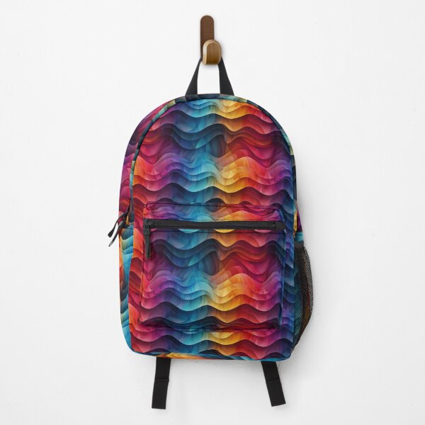 Item preview, Vibrant 3D Fluid Rainbow Gradient Waves Pattern designed and sold by NTGUILTY.