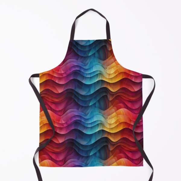 Item preview, Vibrant 3D Fluid Rainbow Gradient Waves Pattern designed and sold by NTGUILTY.