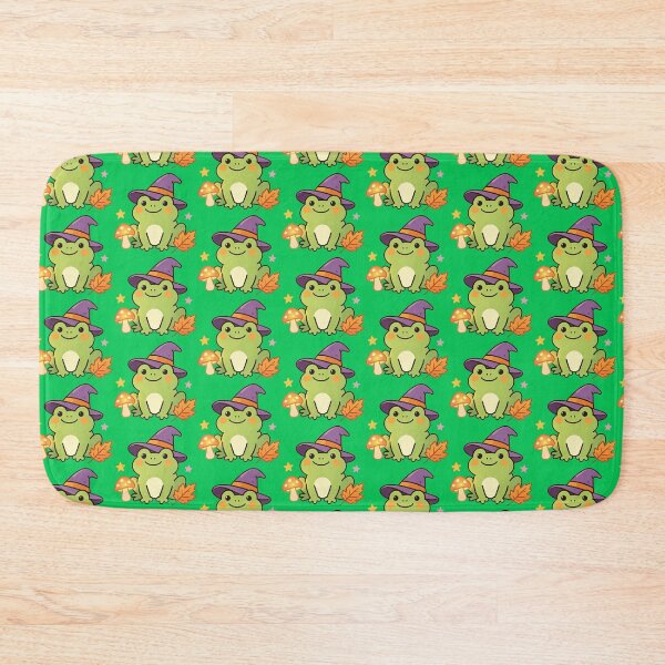 Item preview, Cute Witch Frog Kawaii Halloween – Fall Mushroom & Stars designed and sold by urmoments.