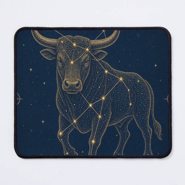 Item preview, Taurus Bull Vintage Star Map on Midnight Blue designed and sold by tanishqsaluja.