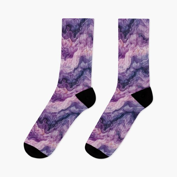 Item preview, Elegant Purple Amethyst Watercolor Marble Pattern designed and sold by NTGUILTY.