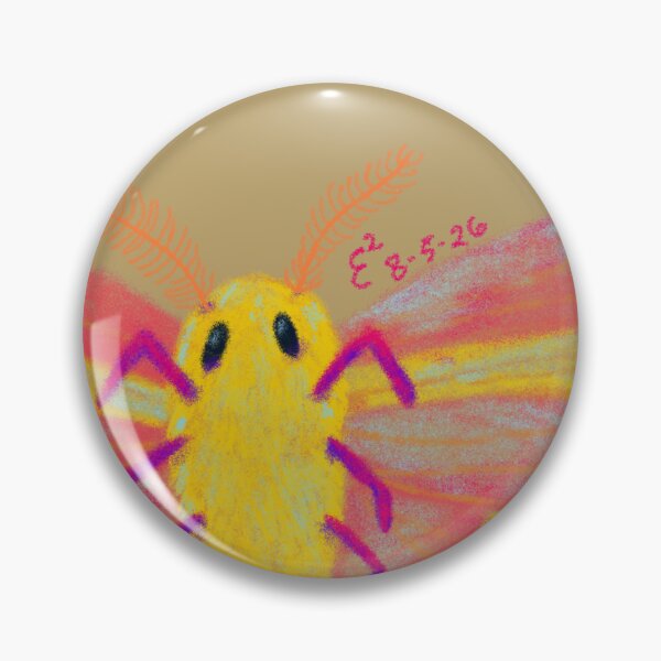 Item preview, rosy maple moth designed and sold by craftesquared.