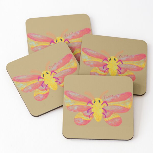 Item preview, rosy maple moth designed and sold by craftesquared.