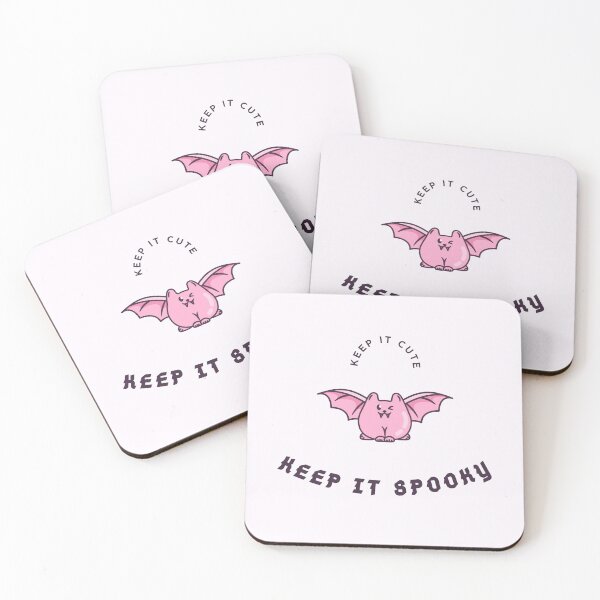 Item preview, Keep It Cute Keep It Spooky – Kawaii Pink Bat Pastel Goth Illustration designed and sold by MiaBellaGirl.